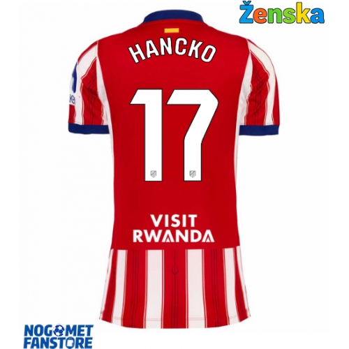 Atletico Madrid David Hancko #17 Domaci Dres za Ženska 2026-27 Kratak Rukav